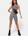 Image of Acro Unitard in Sypro Black and White
