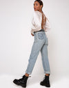 Image of Adoria Crop Top in Satin Ivory