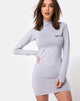 Image of Anegan Bodycon Dress in Grey Motel