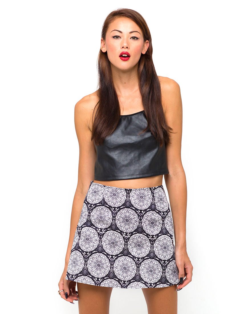 Image of Motel Annie A Line Mini Skirt in Mandala Original