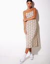 Image of Anya Midi Dress in Daisy Day Cream