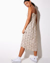 Image of Anya Midi Dress in Daisy Day Cream