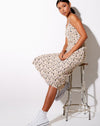 Image of Anya Midi Dress in Daisy Day Cream
