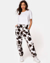 Image of Basta Jogger in Cow Hide Brown/White