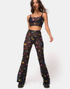 Image of Bliss Crop Top in Mesh Black Butterfly