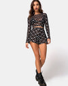 Image of Boris Short in Over the Moon Black with Glitter