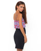 Image of Motel Slip Cami Crop in Mandala Red