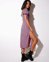 Image of Cello Midi Dress in Floral Fun Pink