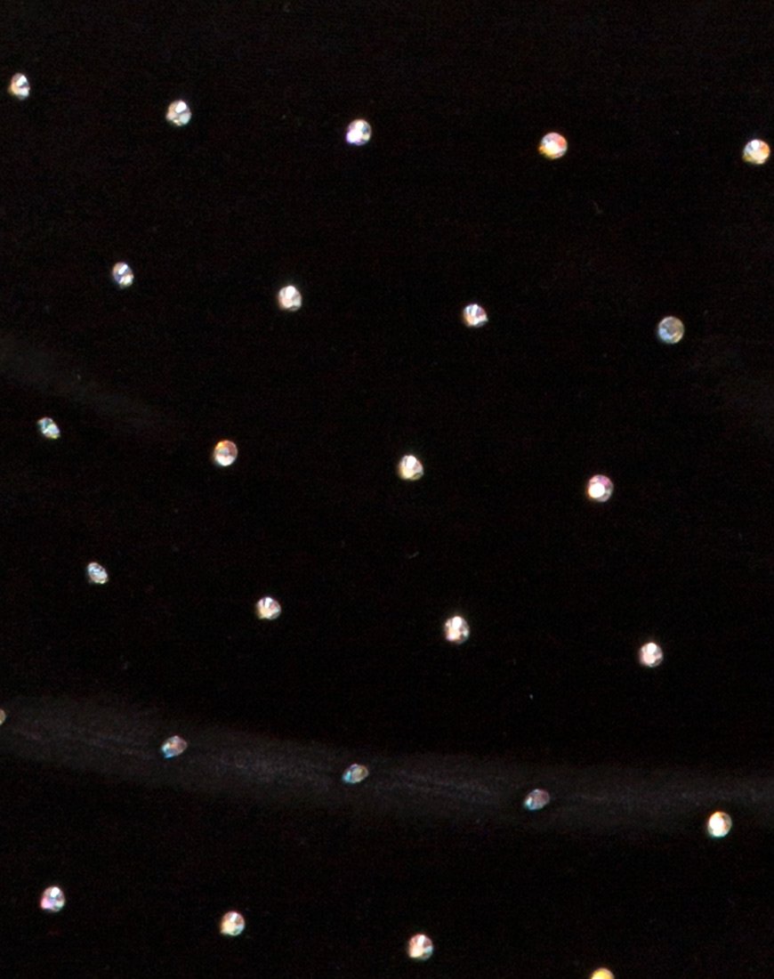 Image of Cheri Split Skirt in Diamante Black