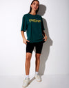 Image of Cocoon Tee in Bottle Green Too Many Feelings