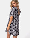 Image of Crosena Dress in Sundial Black