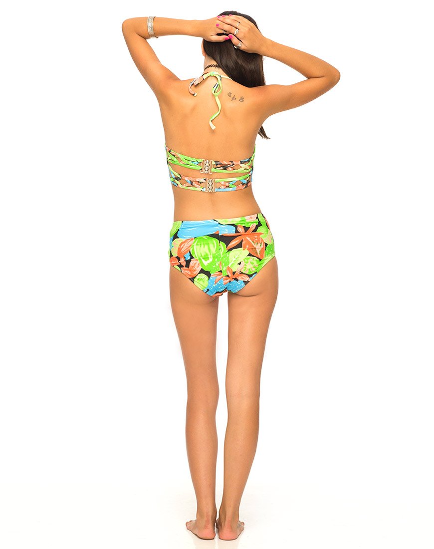 Image of Crystal Cut Out Bikini Bottom in Tropicana