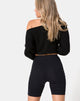 Image of Cycle Short Black No Angel Embroidery