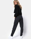 Image of Dastan Trouser in Pinstripe Black