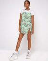 Image of Datista Slip Dress in Chinese Dragon Neo Mint
