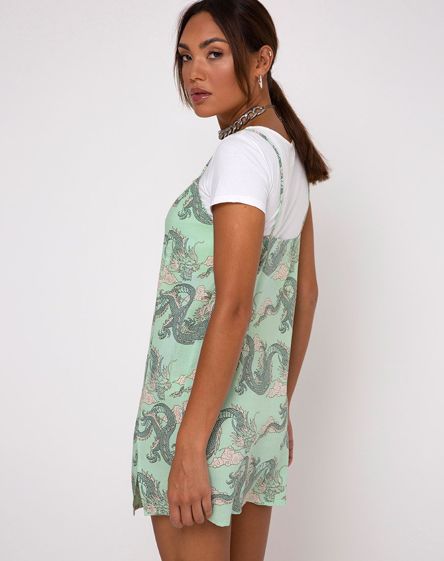 green emerald velvet dress Dragon Fire – MadeleineSimonStudio main image 1