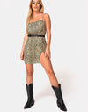 Image of Datista Slip Dress in Rar Leopard Brown