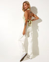 Image of Datri Crop Top in Sage Check