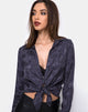 Image of Dimaris Shirt in Satin Grey Rose