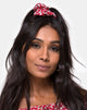 Image of Scrunchie in Disty Rose Red Silver
