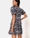 Image of Elcia Dress in Animal Drip Grey