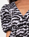 Image of Elcia Dress in Animal Drip Grey