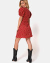 Image of Elfira Dress in Falling for You Floral Red