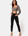 Image of Elina Top in Satin Rose Silver Grey