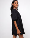 Image of Elna Babydoll Dress in Black
