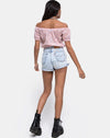 Image of Eva Crop Top in Lace Rose