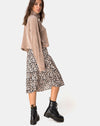 Image of Evie Cropped Sweatshirt in Chenille Tan