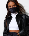 Image of Face Mask in Persian Night Black