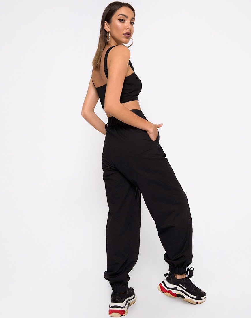 Image of Farety Top in Black with Derlin Clip