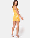 Image of Farlie Bodycon Dress in Tangerine with Clear Sequin