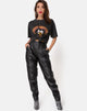 Image of Faroe PU Trouser in Black