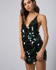 Image of Finn Dress in Disc Sequin Forest Green