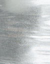 Image of Motel Franny Halterneck Crop in Silver Shiny Spandex