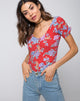 Image of Galay Plunge Bodice in Vintage Fleur