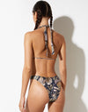image of Gata Bikini Top in Abstract Butterfly Gold