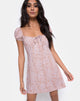 Image of Gaval Mini Dress in Leopard Spot