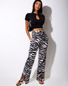 Image of Gesta Trouser in Huge Zebra