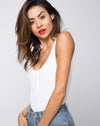 Image of Giselle Bodice in Baby Rib Ivory