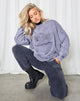 Image of Glo Sweatshirt in Charcoal Wash Angelo Embro