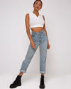 Image of Guaco Crop Top in Rib Ivory