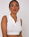 Image of Guaco Crop Top in Rib Ivory