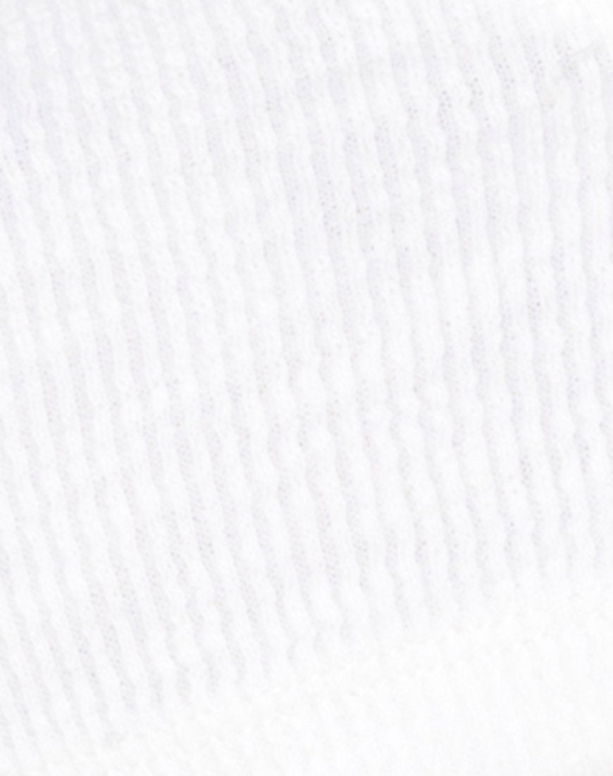 Image of Guan Crop Top in Rib Ivory