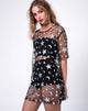 Image of Harlow Dress in Glitter Net Star Child