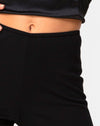 Image of Hearty Flare Trouser in Black Spandex
