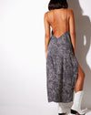 Image of Hime Dress in Abstract Croc Black