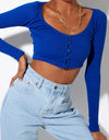 Image of Ineke Crop Top in Cobalt